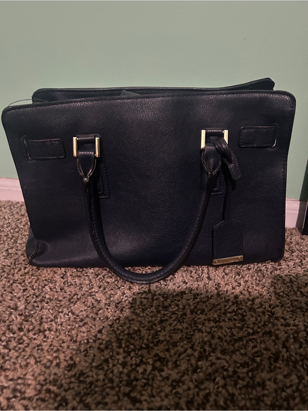 Navy Blue Merona Handbag Purse